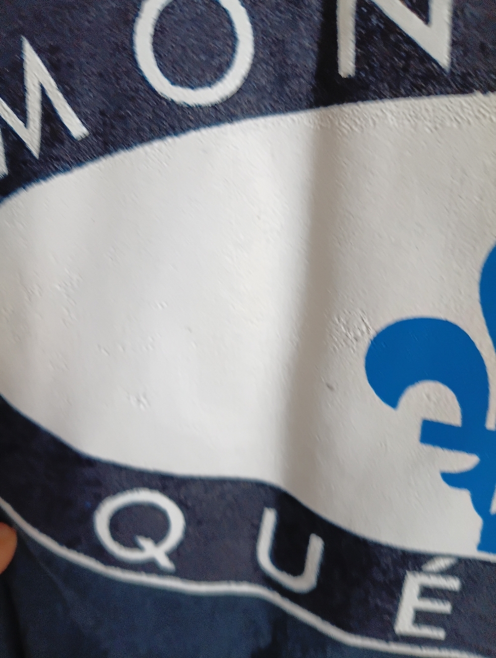 Vintage Y2K Montreal Québec Navy Graphic T-Shirt Made In Canada XL - Picture 9 of 10